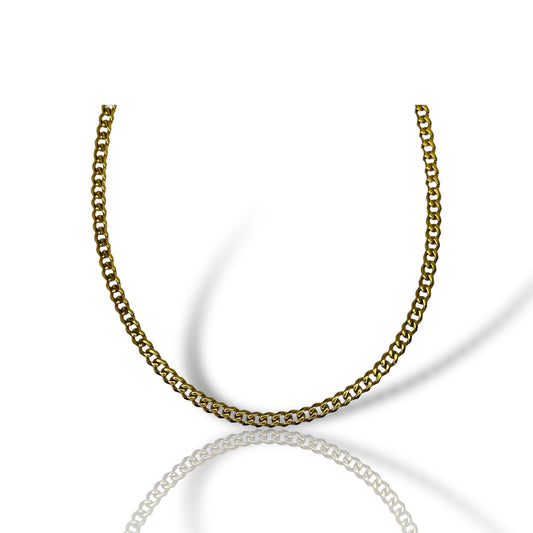 Stainless Steel Gold Plated Chain Necklace