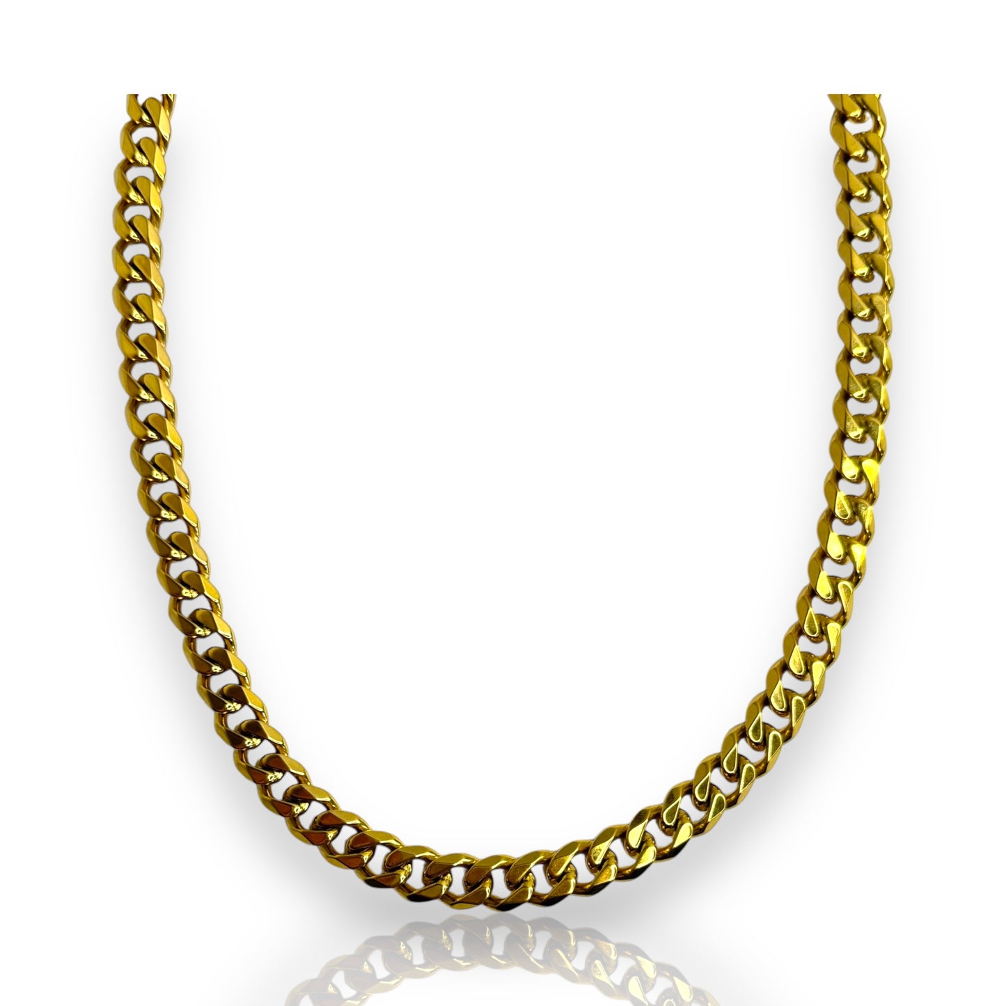 Stainless Steel Gold Plated Chain Necklace