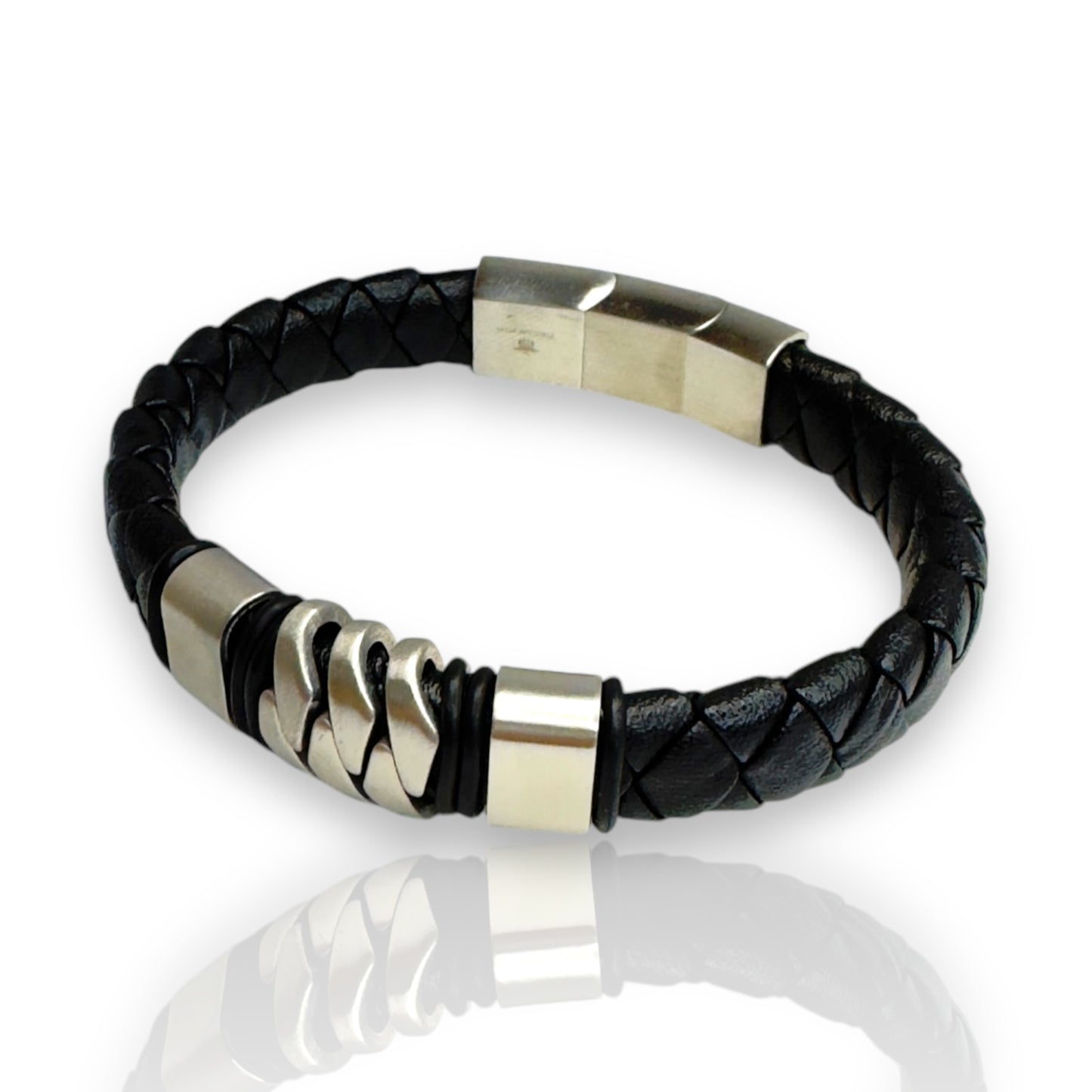 Stylish Braided Leather Bracelet