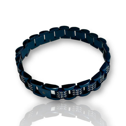 Blue Diamond Bracelet - Shimmering Elegance