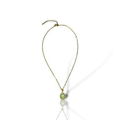 Teardrop Gemstone Necklace - Radiant Elegance