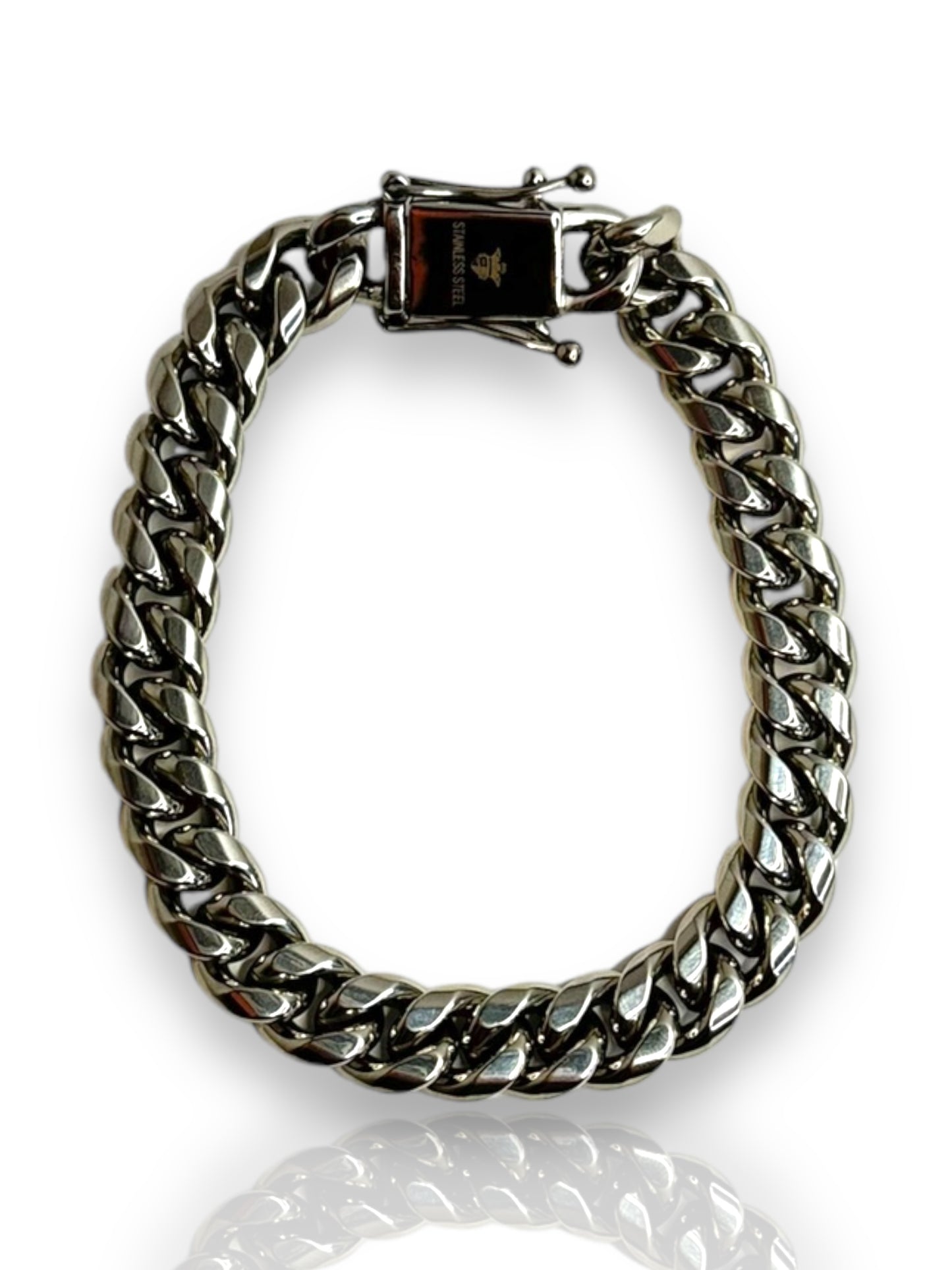 Chunky Link Bracelet - Bold Silver Style