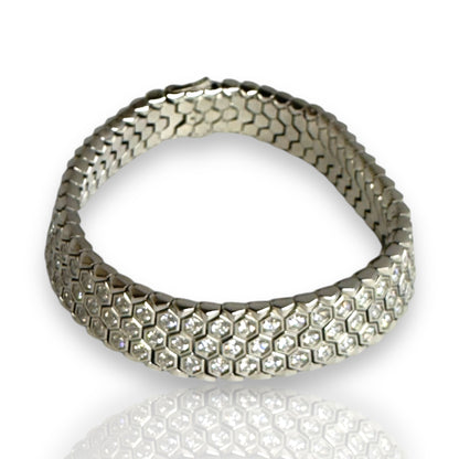 Gold Cubic Bracelet - Radiant Luxury