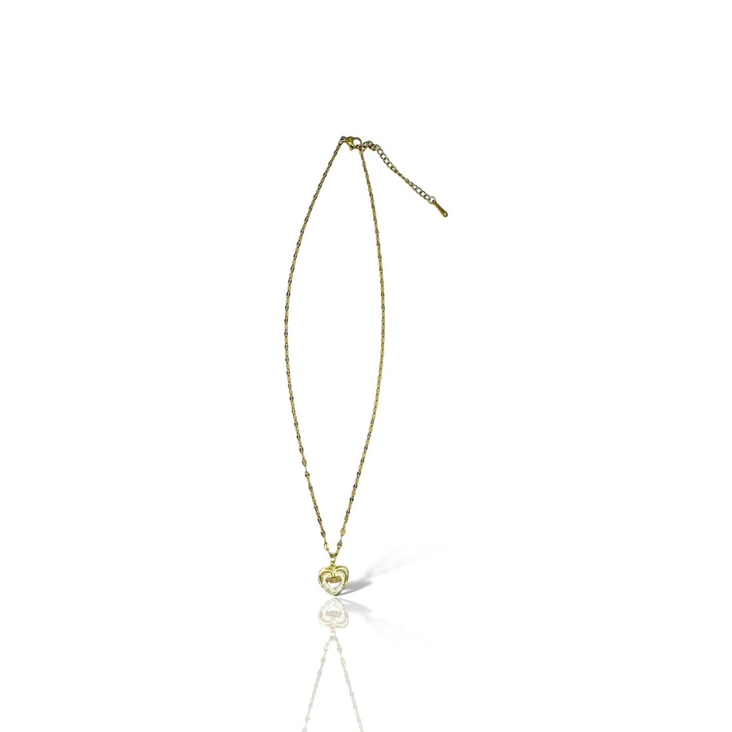 Timeless Gold Heart Charm Necklace