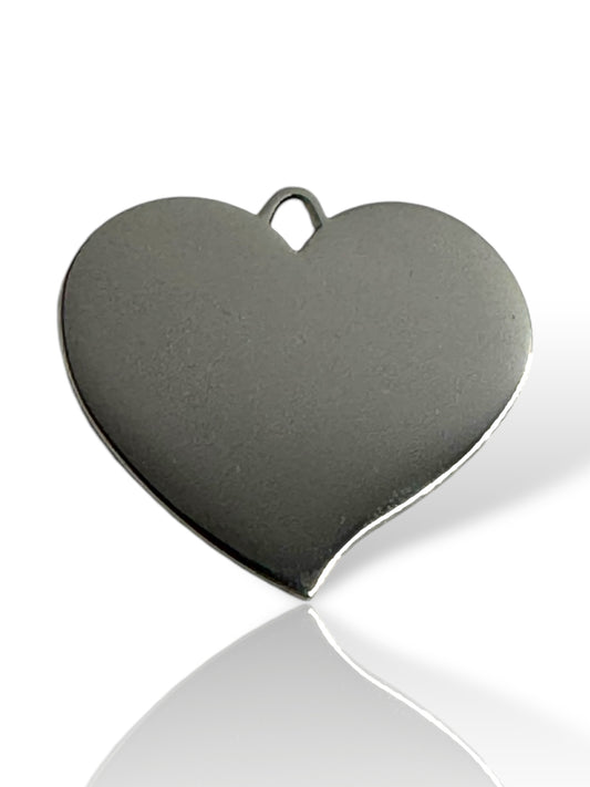 Heart-Shaped Photo Engraved Necklace