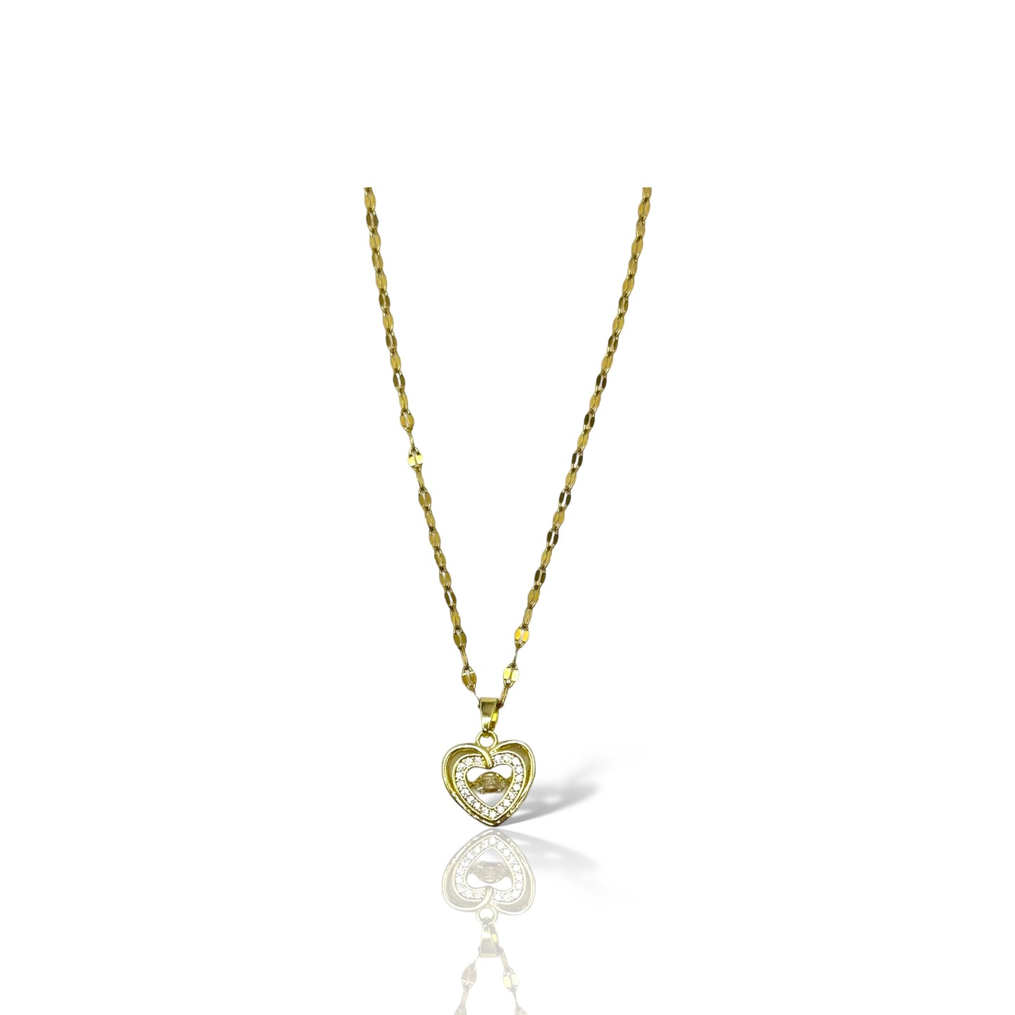 Timeless Gold Heart Charm Necklace